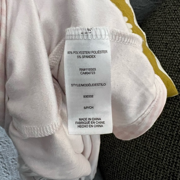 Be Yourself sleepwear pink white striped open front tie robe - Picture 5 of 5